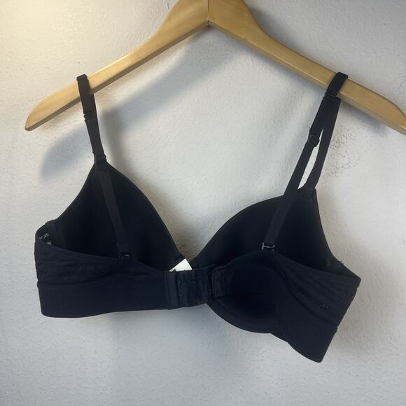 Maidenform Womans 34 C Underwire Molded Bra 34C t shirt lined black convertible - Picture 9 of 16